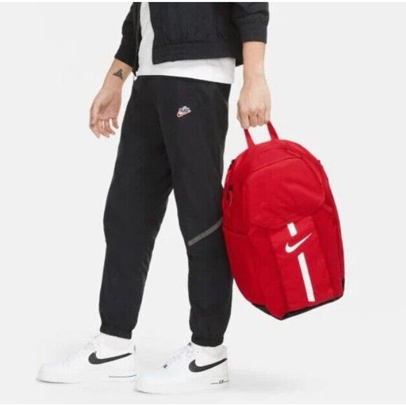 Nike Academy Sports Team Backpack Red Baseball Soccer Football School Bag New - Picture 13 of 14